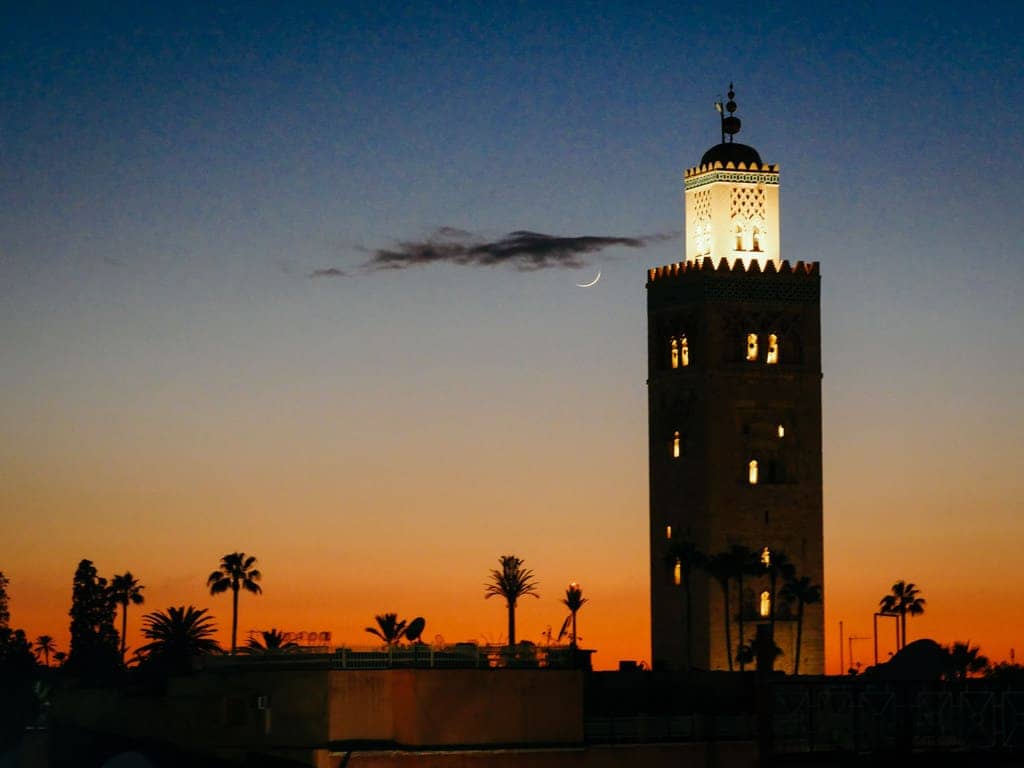 Koutoubia mosque in ramadan